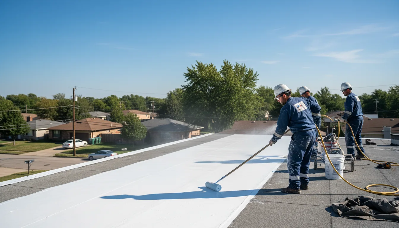 Commercial roof coating in Wyoming near me